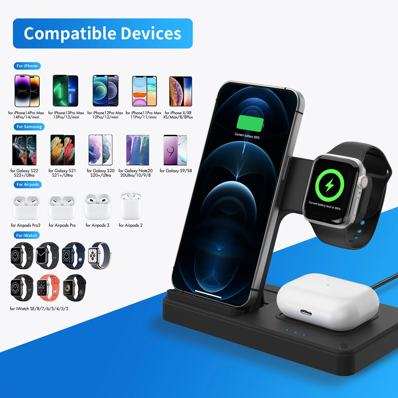 3-in-1 Foldable Magnetic Wireless Charging Station - Image 5