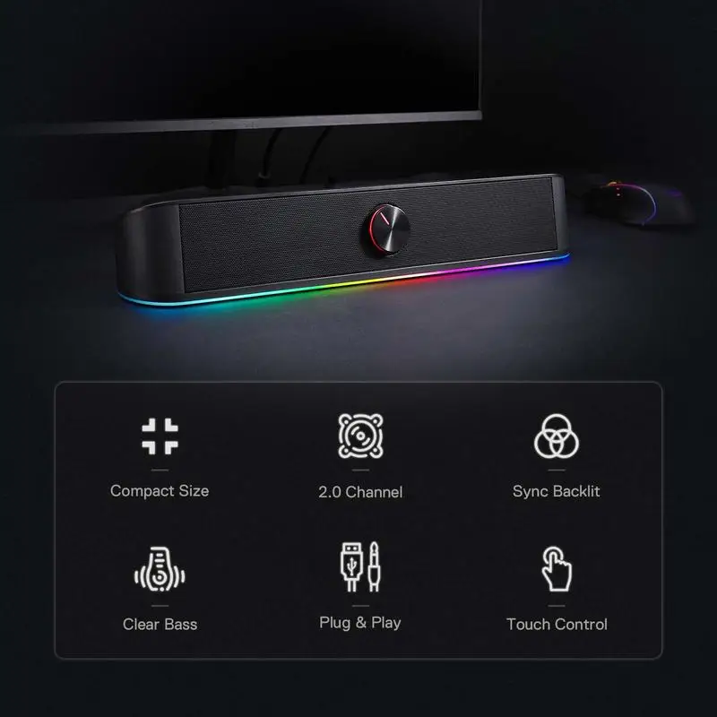 REDRAGON Dynamic Lighting Soundbar - Image 3