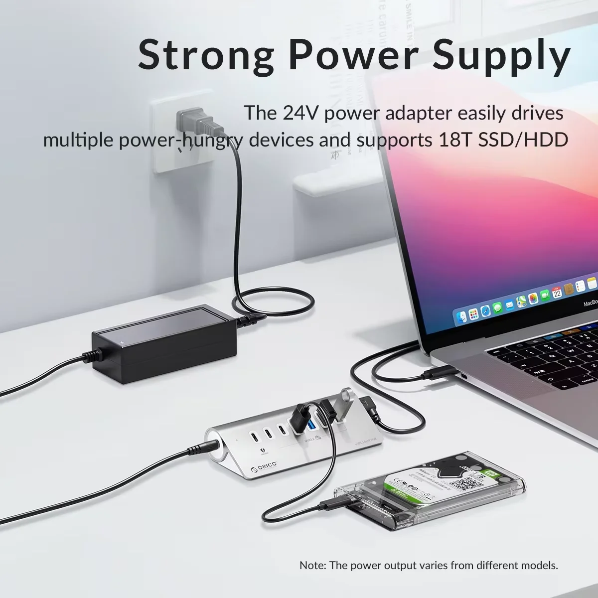 7-Port USB-C High-Speed Powered Hub - Image 3