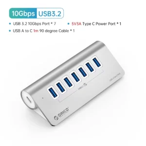 7-Port USB-C High-Speed Powered Hub - Thumbnail Image 12