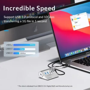 7-Port USB-C High-Speed Powered Hub - Thumbnail Image 5