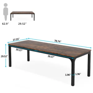 Tribesigns 78.7" Double Computer Desk for Two - Thumbnail Image 3