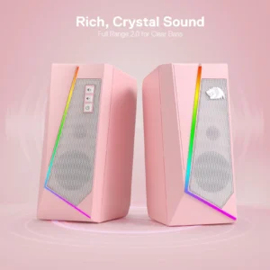 REDRAGON RGB Stereo Desktop Speakers - Thumbnail Image 6