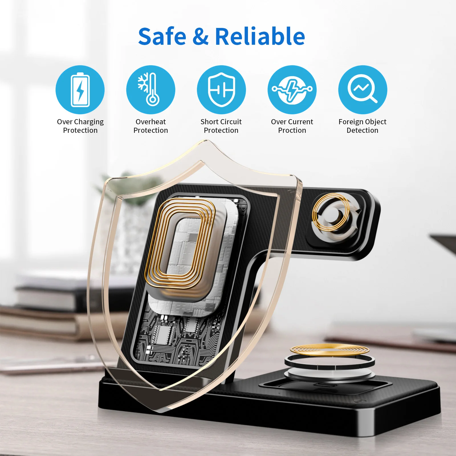 3-in-1 Foldable Magnetic Wireless Charging Station - Image 6