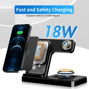 3-in-1 Foldable Magnetic Wireless Charging Station - Thumbnail Image 3