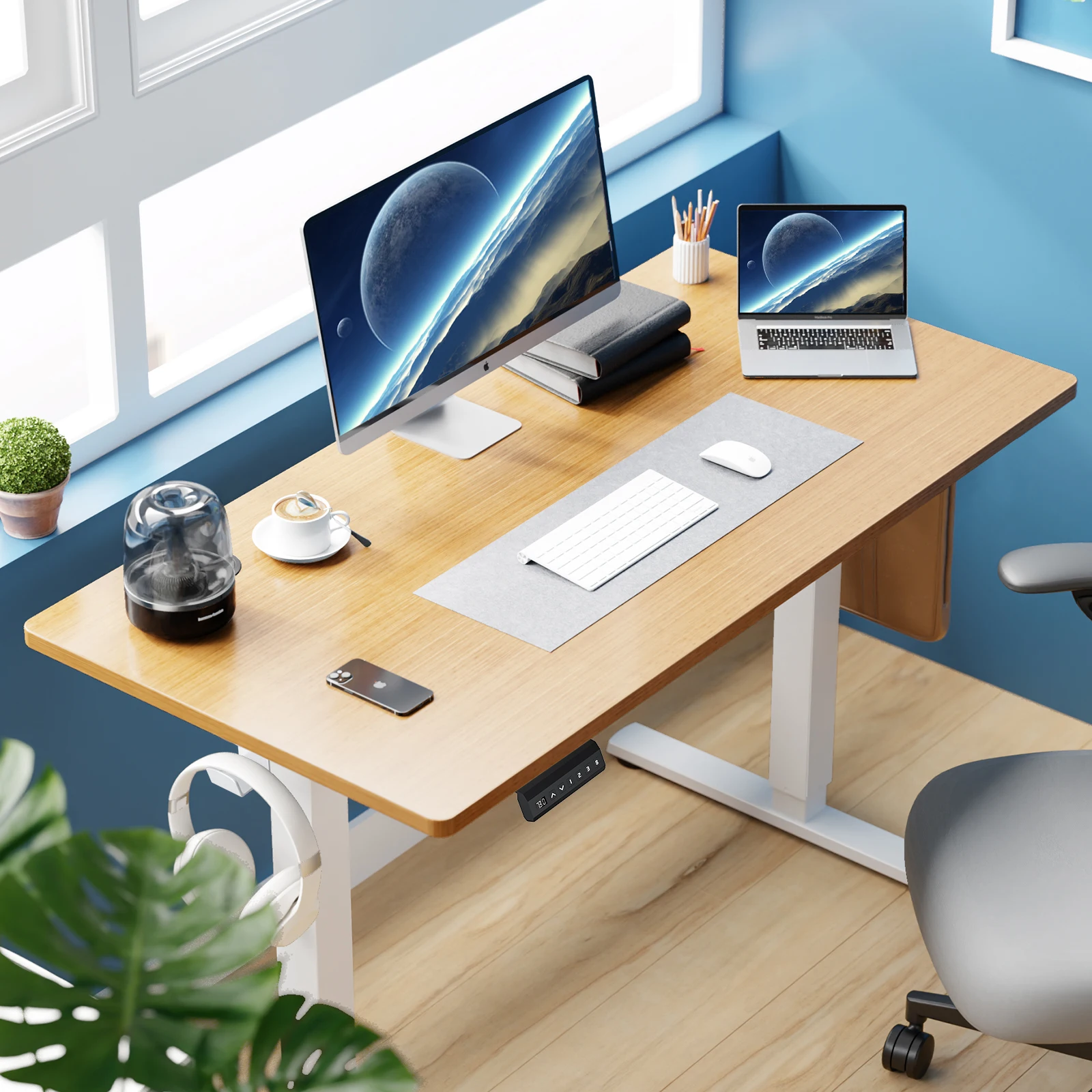 Electric Height Adjustable Standing Desk - Image 6