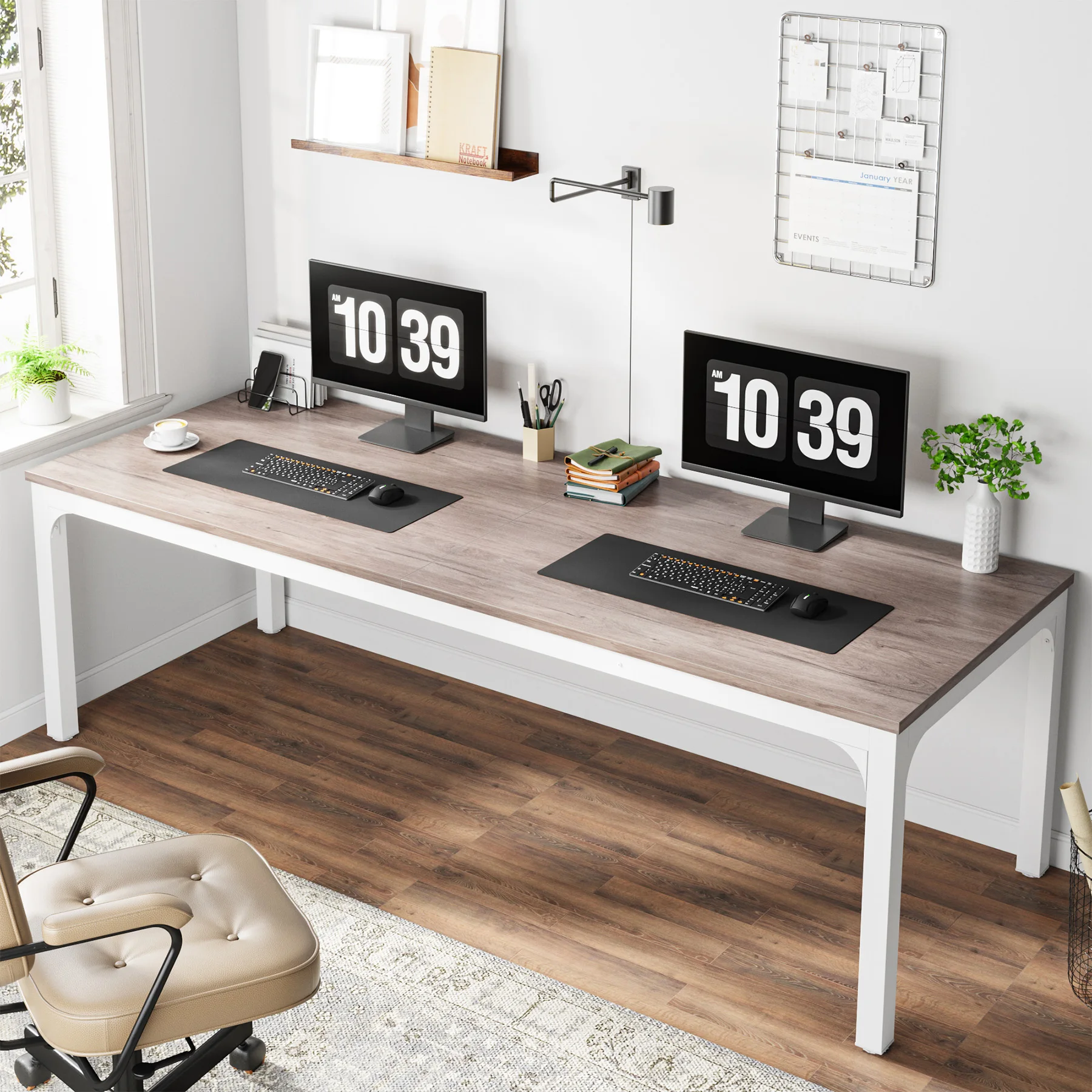 Tribesigns 78.7" Double Computer Desk for Two - Image 10