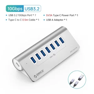 7-Port USB-C High-Speed Powered Hub - Thumbnail Image 11