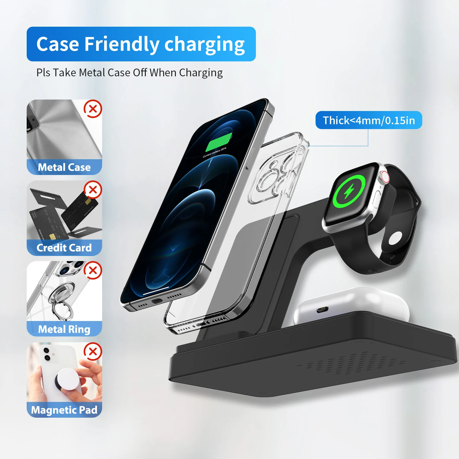 3-in-1 Foldable Magnetic Wireless Charging Station - Image 7
