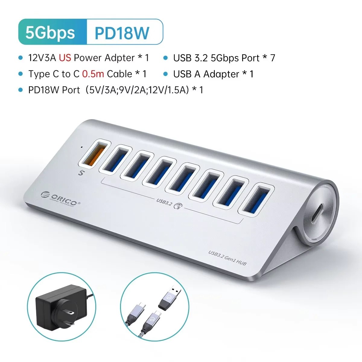7-Port USB-C High-Speed Powered Hub - Image 13