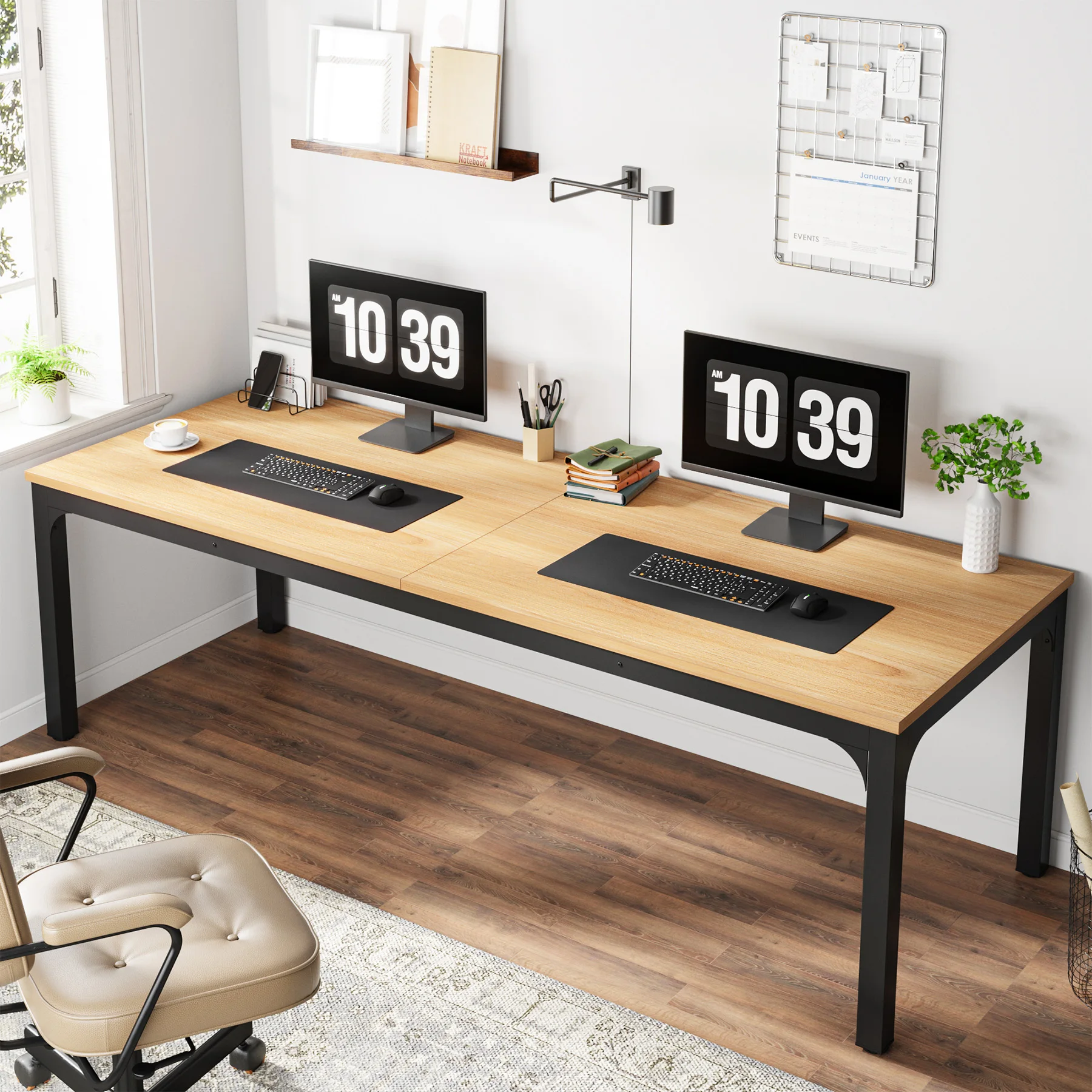 Tribesigns 78.7" Double Computer Desk for Two - Image 8