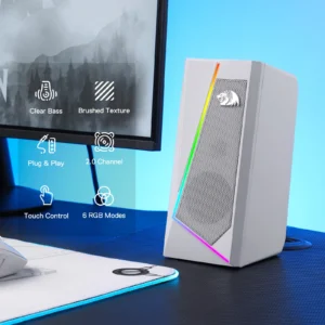 REDRAGON RGB Stereo Desktop Speakers - Thumbnail Image 3