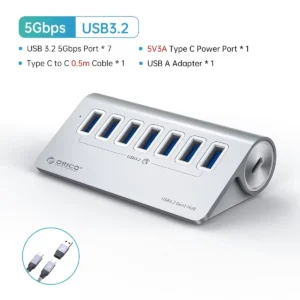 7-Port USB-C High-Speed Powered Hub - Thumbnail Image 9