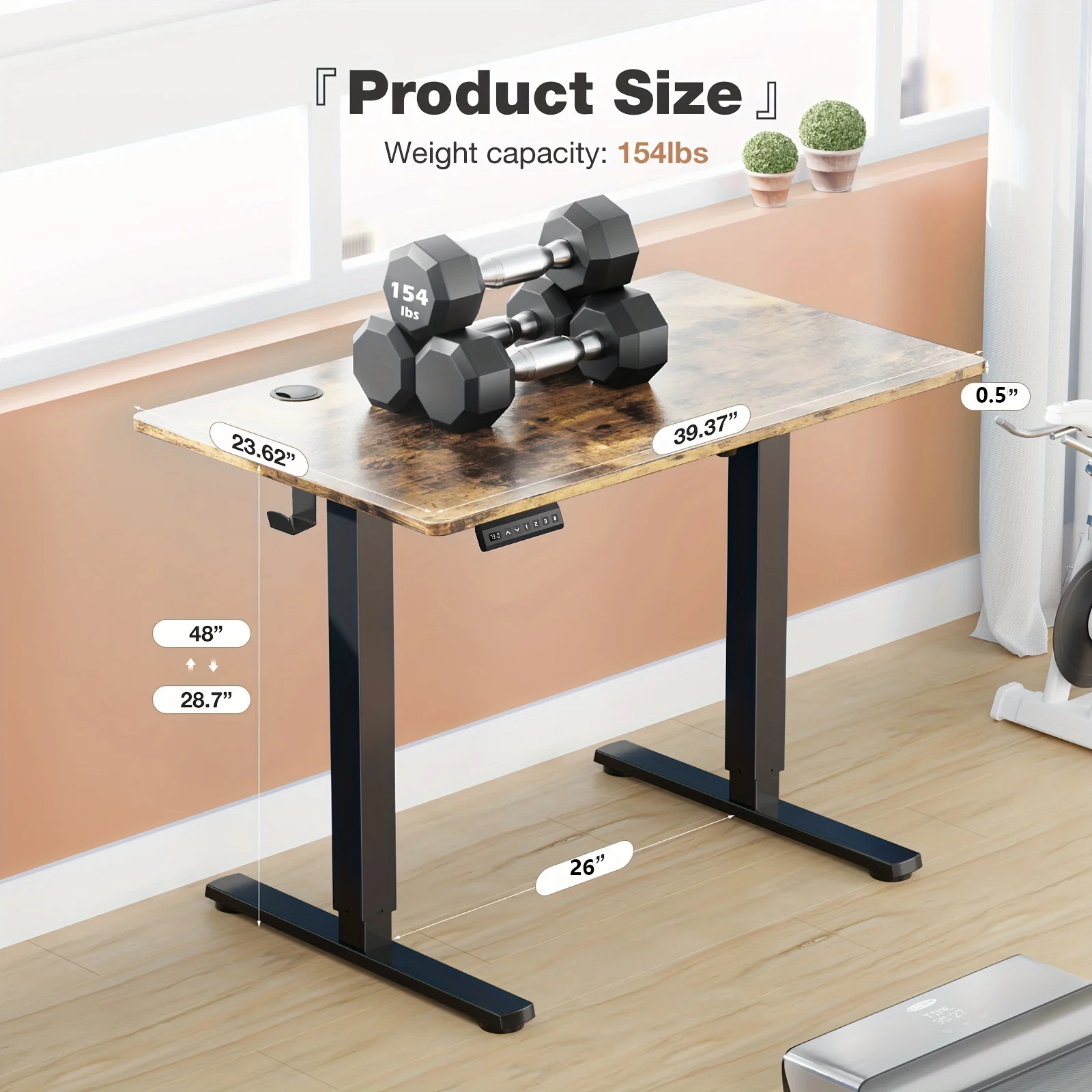 Electric Height Adjustable Standing Desk - Image 5