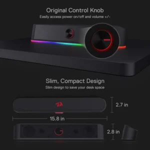 REDRAGON Dynamic Lighting Soundbar - Thumbnail Image 6