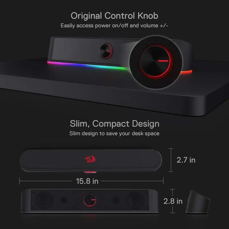 REDRAGON Dynamic Lighting Soundbar - Image 6